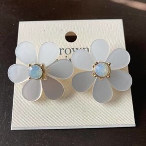 Crown & Ivy Large Flower Earrings